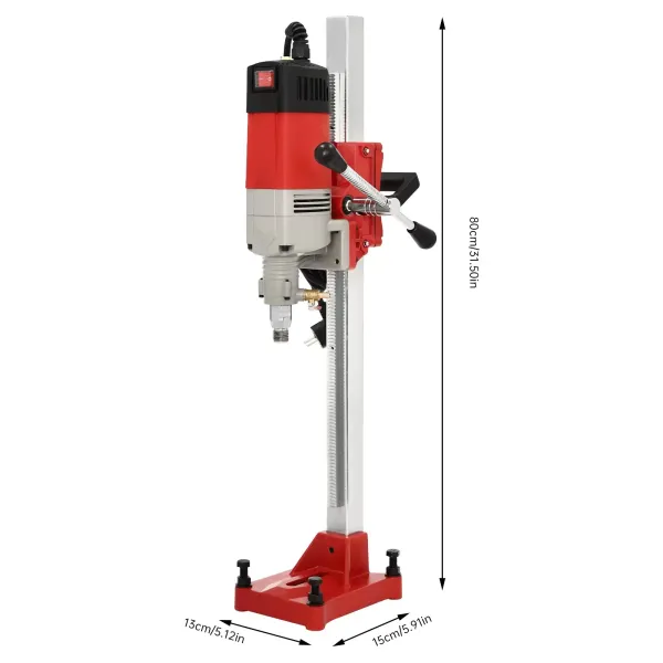 Perforadora de ingeniería de 2,3 KW, Perforadora de Hormigón Diamante -220 V Máquina Perforadora de Diamante Taladro Percutor