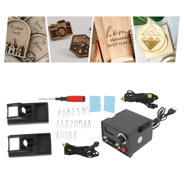 Kit de fuego de leña, Máquina pirograbadora de temperatura regulable 220 V, Quemador de leña digital (Dual Pen) Kit de fuego de leña, Máquina pirograbadora de temperatura regulable 220 V, Quemador de leña digital (Dual Pen)