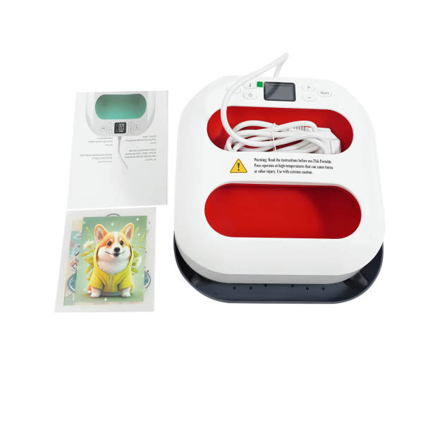 Plotter de Calor Rojo, Mini Prensa Térmica, Prensa Térmica Portátil, con Reloj, Rango de Temperatura: 85-205 ℃ Plotter de Calor Rojo, Mini Prensa Térmica, Prensa Térmica Portátil, con Reloj, Rango de Temperatura: 85-205 ℃