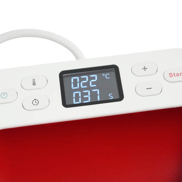 Plotter de Calor Rojo, Mini Prensa Térmica, Prensa Térmica Portátil, con Reloj, Rango de Temperatura: 85-205 ℃