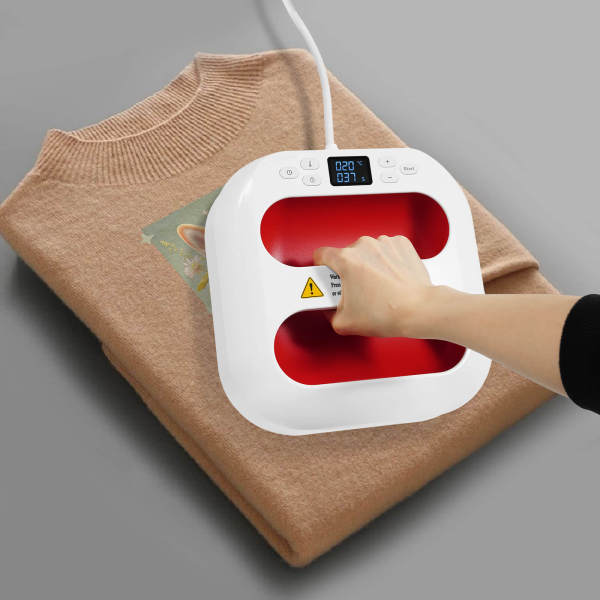 Plotter de Calor Rojo, Mini Prensa Térmica, Prensa Térmica Portátil, con Reloj, Rango de Temperatura: 85-205 ℃ Plotter de Calor Rojo, Mini Prensa Térmica, Prensa Térmica Portátil, con Reloj, Rango de Temperatura: 85-205 ℃