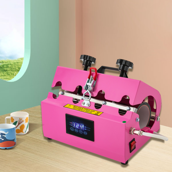 Máquina de prensado en caliente para tazas de vaso para espacios en blanco de sublimación de 11 oz a 30 oz, Rosa Máquina de prensado en caliente para tazas de vaso para espacios en blanco de sublimación de 11 oz a 30 oz, Rosa