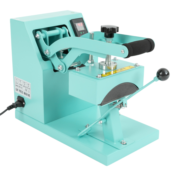 Máquina de prensado en caliente de alto rendimiento, Rango de temperatura: 0-200℃, 550W, 42*23*33cm, Azul