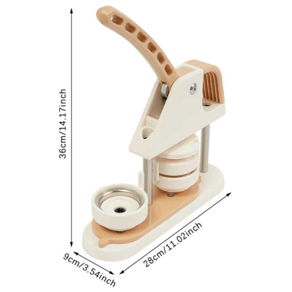 Máquina para hacer insignias y botones, para crear insignias de botón (juego de 58 mm) Máquina para hacer insignias y botones, para crear insignias de botón (juego de 58 mm)