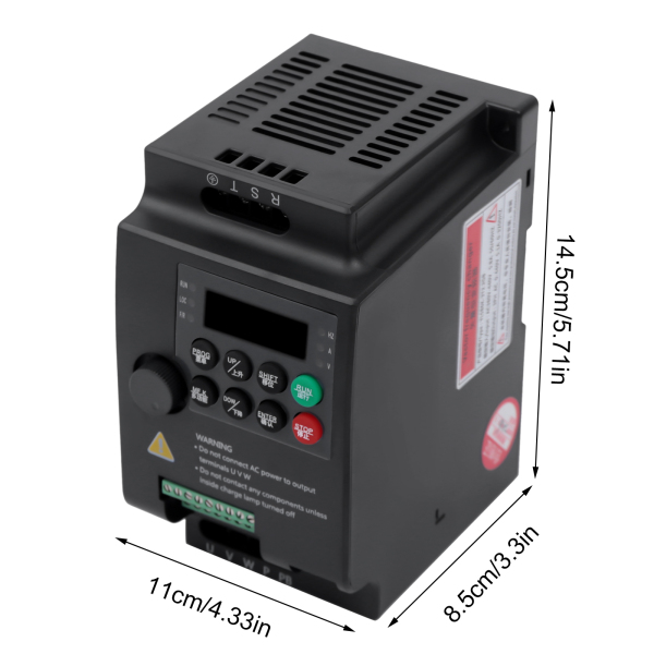 Convertidor de frecuencia Mini VFD 380V monofásico/trifásico AC para motores trifásicos 2,2 kW Convertidor de frecuencia Mini VFD 380V monofásico/trifásico AC para motores trifásicos 2,2 kW