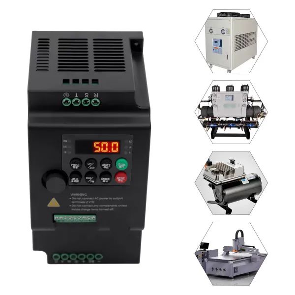 Convertidor de frecuencia 5,5 kW / 2.2 kW 380 V 3 fases entrada y salida motor universal VFDA convertidor de frecuencia Convertidor de frecuencia 5,5 kW / 2.2 kW 380 V 3 fases entrada y salida motor universal VFDA convertidor de frecuencia