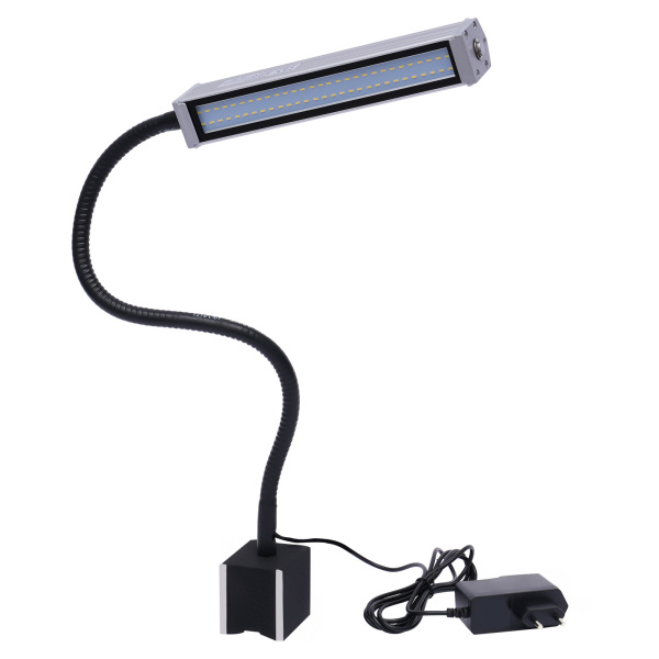 Luz magnética luz de trabajo 60 LED IP67 Luz de cuello de cisne flexible impermeable para iluminación Luz de máquina